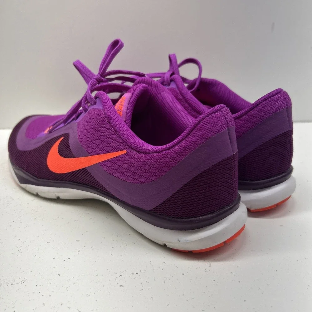 Nike Flex TR 6 Womens Size 9 Purple Orange Training Shoes Athletic Sneakers